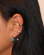 Boucles pendantes "Etoile"