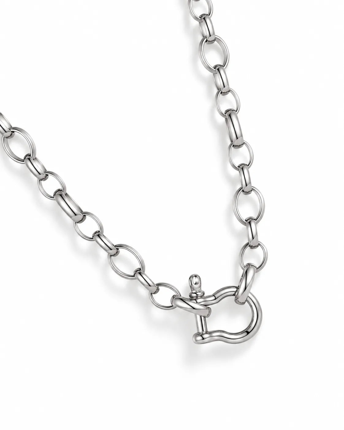 Collier grosse maille en acier inoxydable 316L – Audace